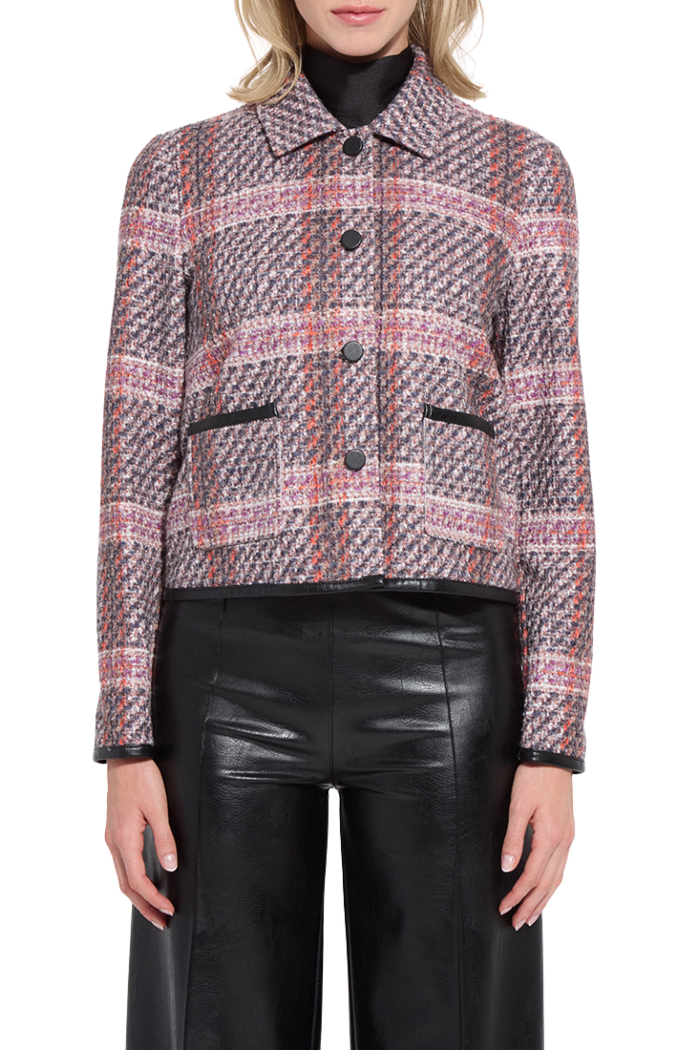 selected ROUGE PLAID
