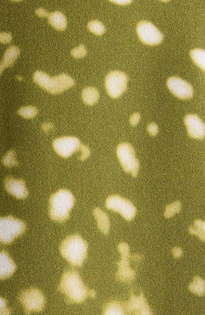 Dries Van Noten Basti Orchid Spots Single Breasted Blazer, Alternate, color, Khaki