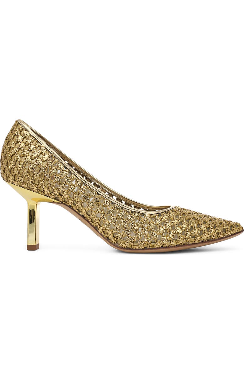 Franco Sarto Julissa Pointed Toe Pump, Alternate, color, Gold Woven