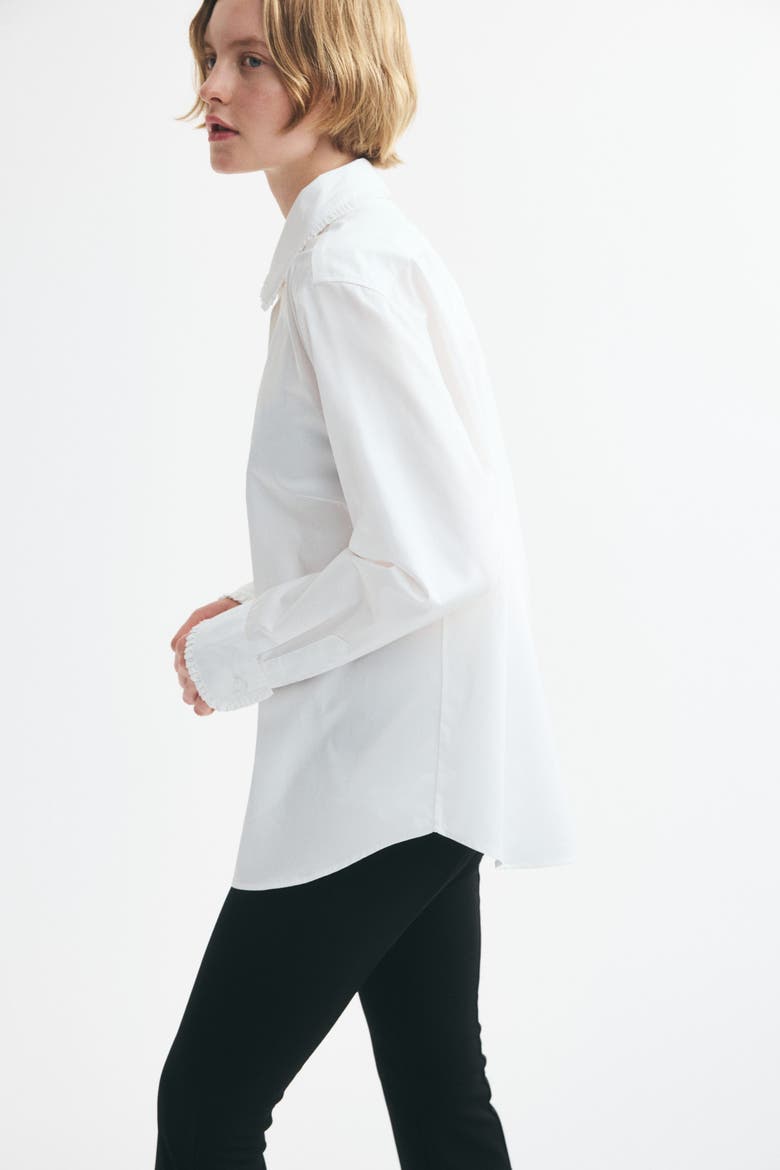 Cotton Poplin Shirt, Alternate, color, White