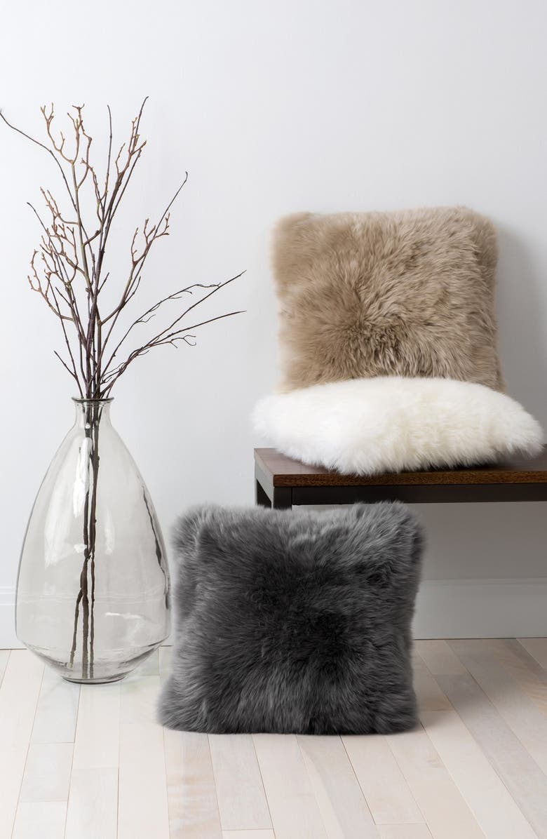 UGG<sup>®</sup> Genuine Sheepskin Pillow, Alternate, color,