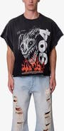 mnml Ritual Distressed Graphic Cutoff T-Shirt