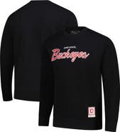 Mitchell & Ness Men's Mitchell & Ness  Black Ohio State Buckeyes Elite Script Pullover Sweatshirt