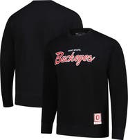 Mitchell & Ness Men's Mitchell & Ness  Black Ohio State Buckeyes Elite Script Pullover Sweatshirt