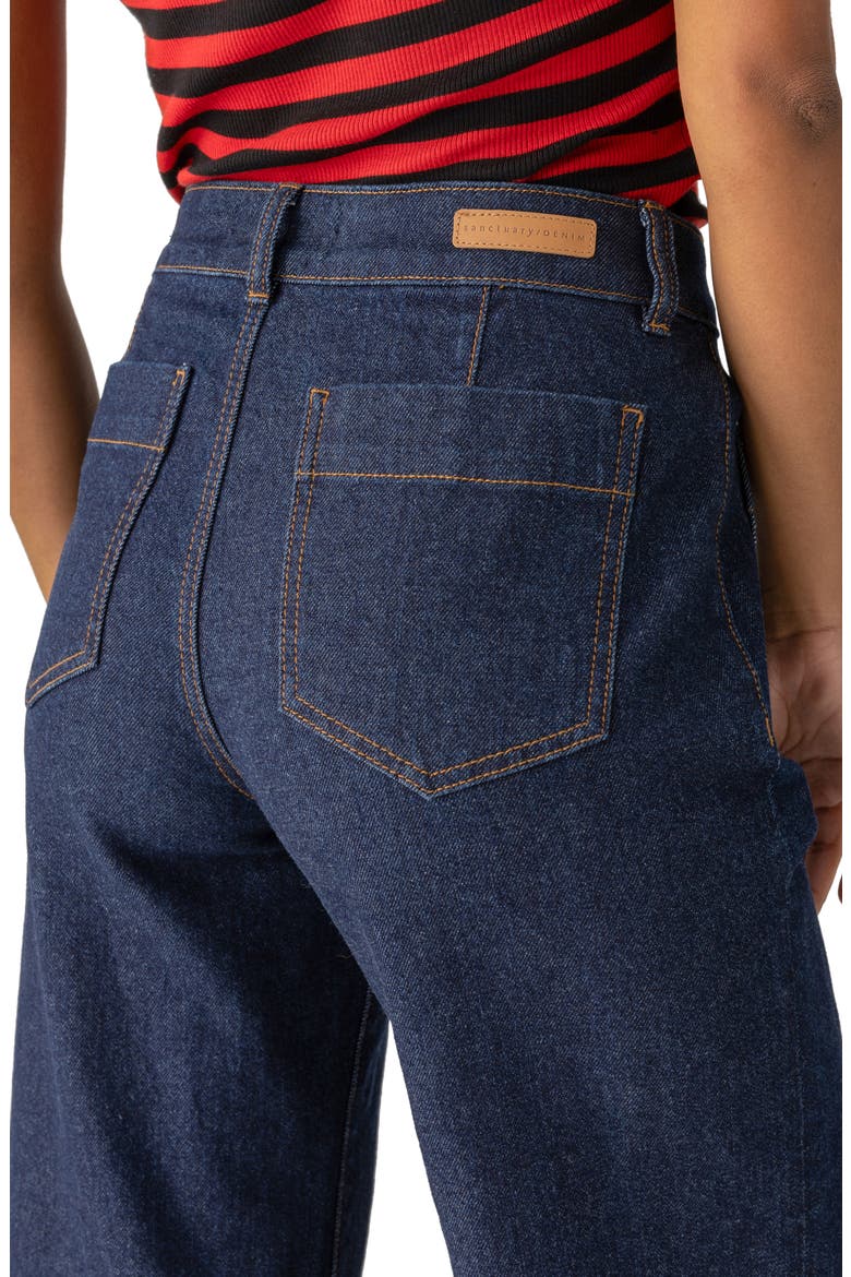 The Marine Patch Pocket Crop Wide Leg Jeans, Alternate, color, MAGNETIC