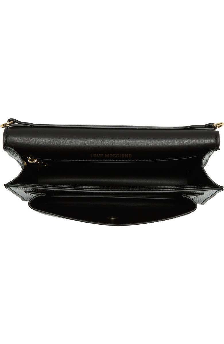 Love Moschino Snake Embossed Crossbody Bag, Alternate, color,