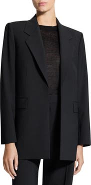 Theory Relaxed Stretch Wool Open Blazer