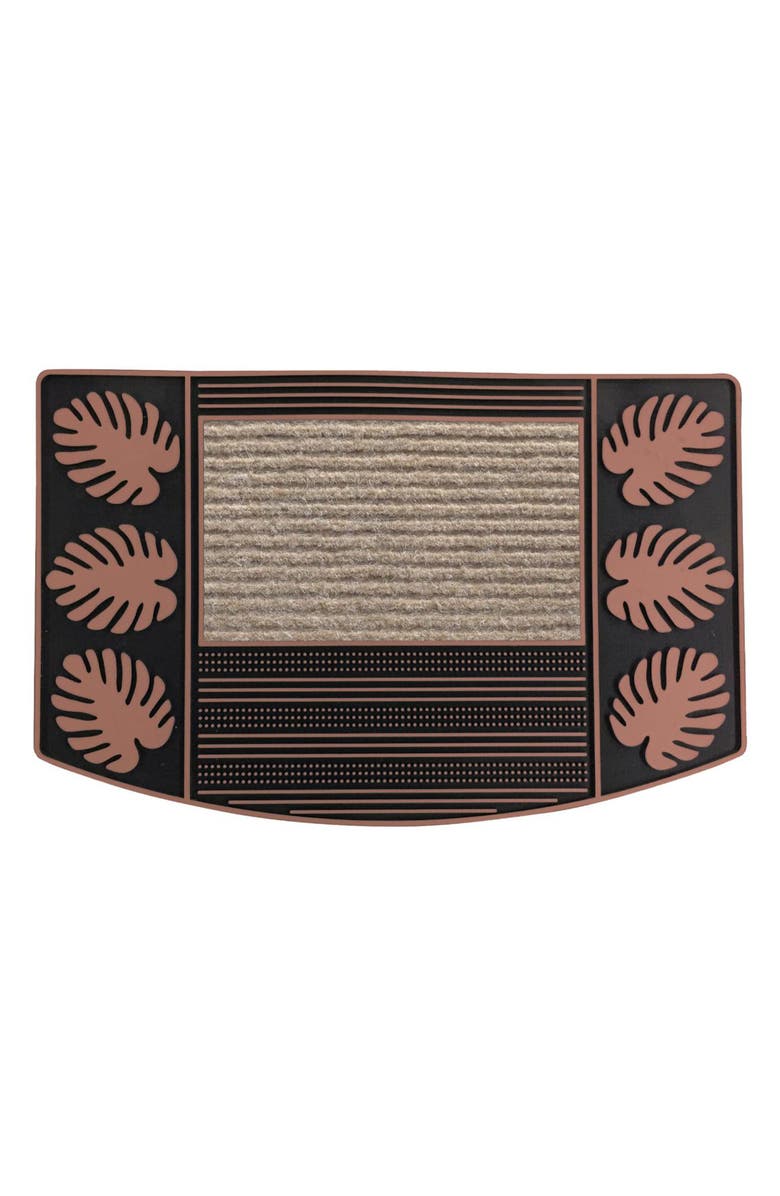 J AND V TEXTILES Palm Leaf Outdoor Mat, Main, color, Palm Bronze