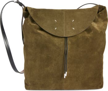 Maison Margiela Small Drawstring Suede Hobo Bag | Nordstrom