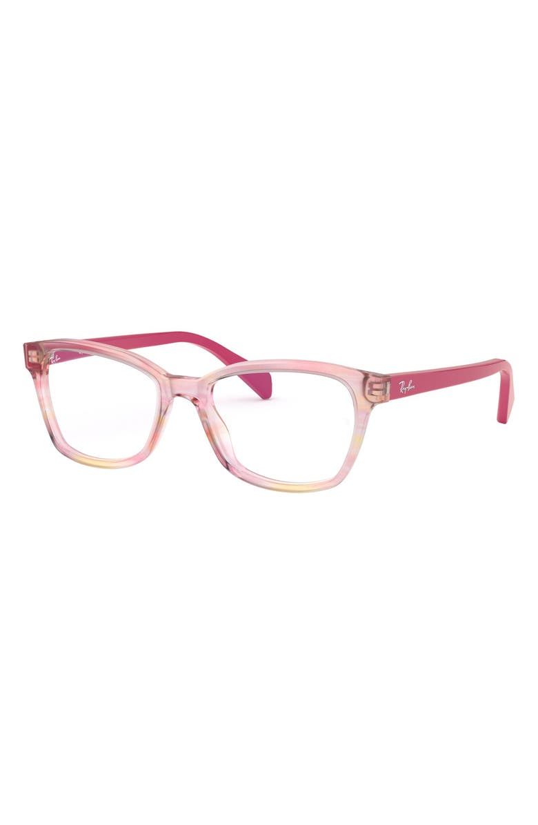 Ray-Ban 48mm Optical Glasses, Alternate, color, Fuchsia