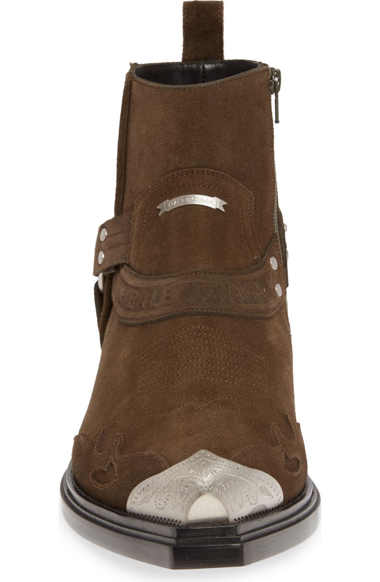 Balenciaga Metal Toe Zip Boot, Alternate, color,