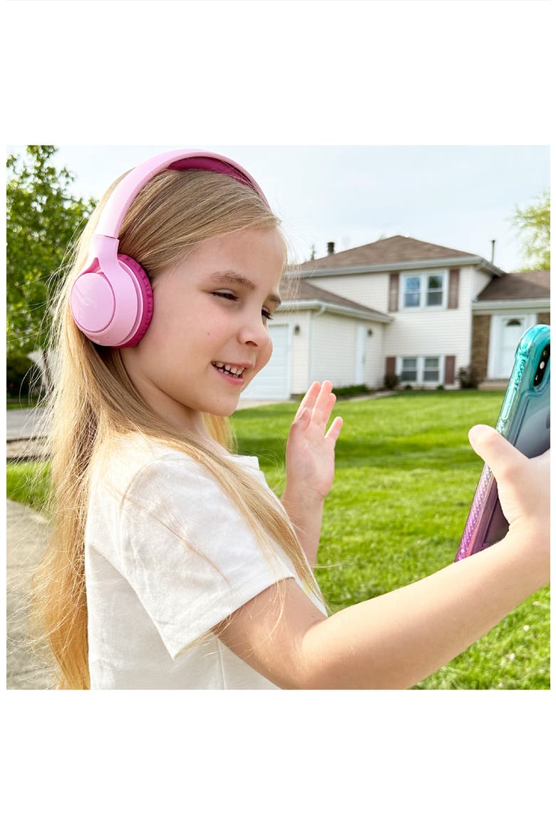 KidJamz KJ45BT Bluetooth Wireless Headphones for Kids, Alternate, color, Pink