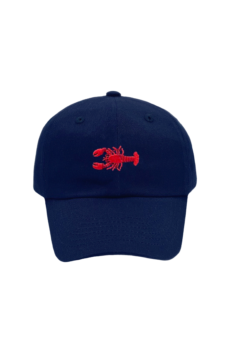 Bits & Bows Lobster Twill Baseball Hat, Main, color, Navy Blue