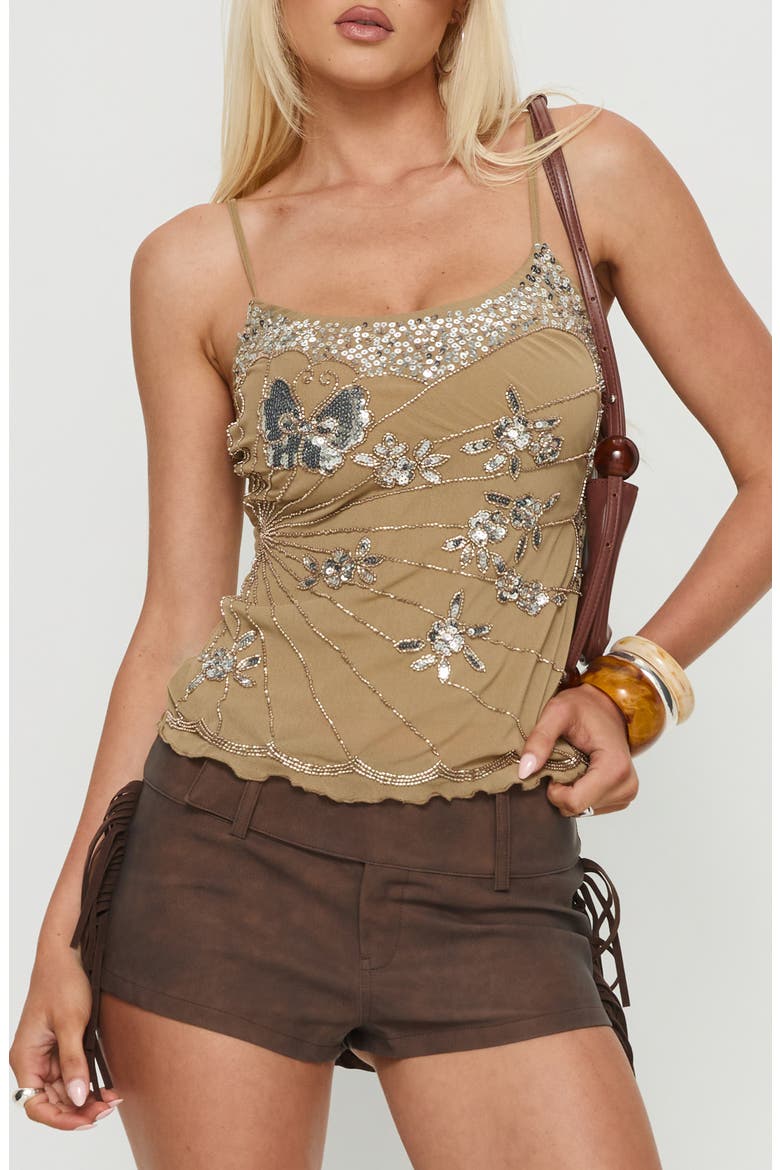 Devondra Sequin Camisole, Main, color, CHAMPAGNE