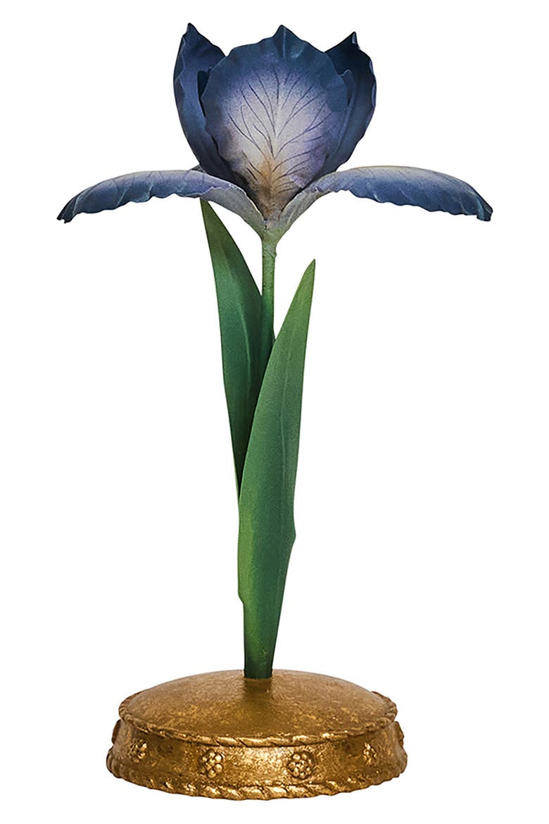 Meadow Walk Iris Candleholder, Main, color, CHAMBRAY