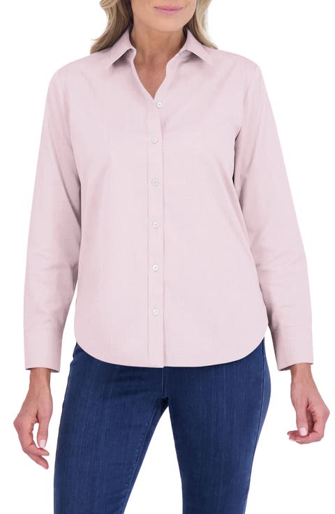 Meghan Solid Cotton Button-Up Shirt