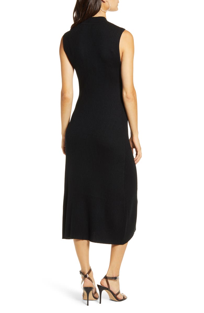 All in Favor Ribbed Midi Sweater Dress, Alternate, color, 