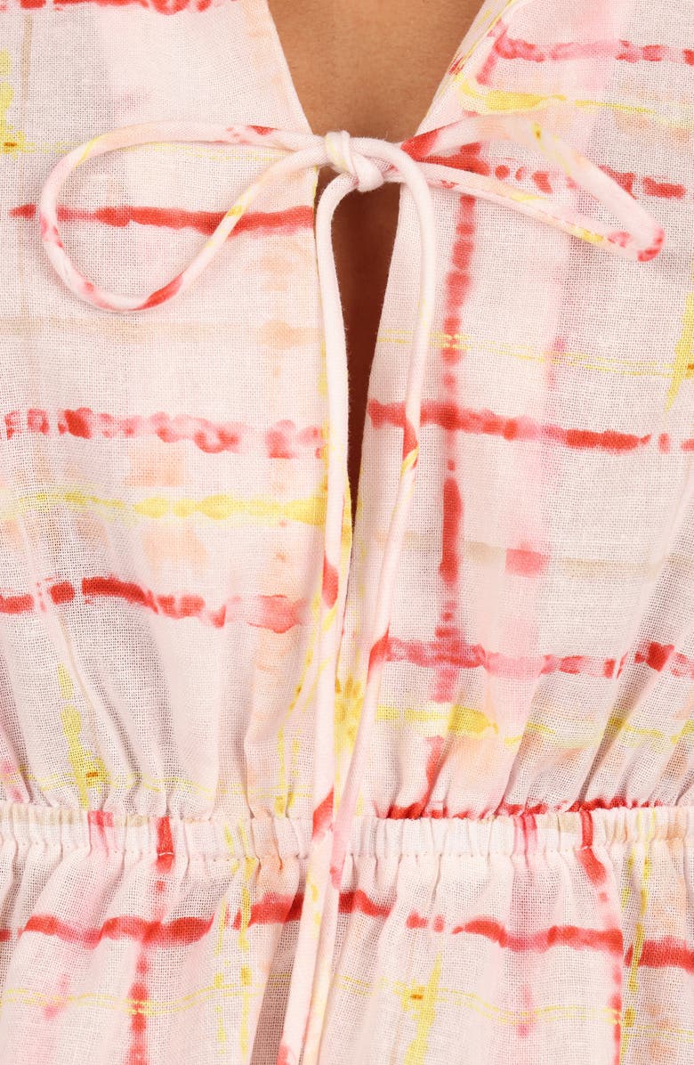 Petal & Pup Pippi Tie Front Peplum Top, Alternate, color, 