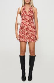 Princess Polly Neelia Floral Halter Minidress
