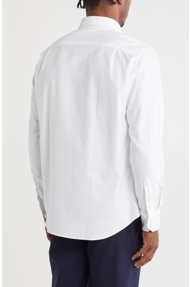 Oxford Cotton Button-Down Sport Shirt, Alternate, color, WHITE