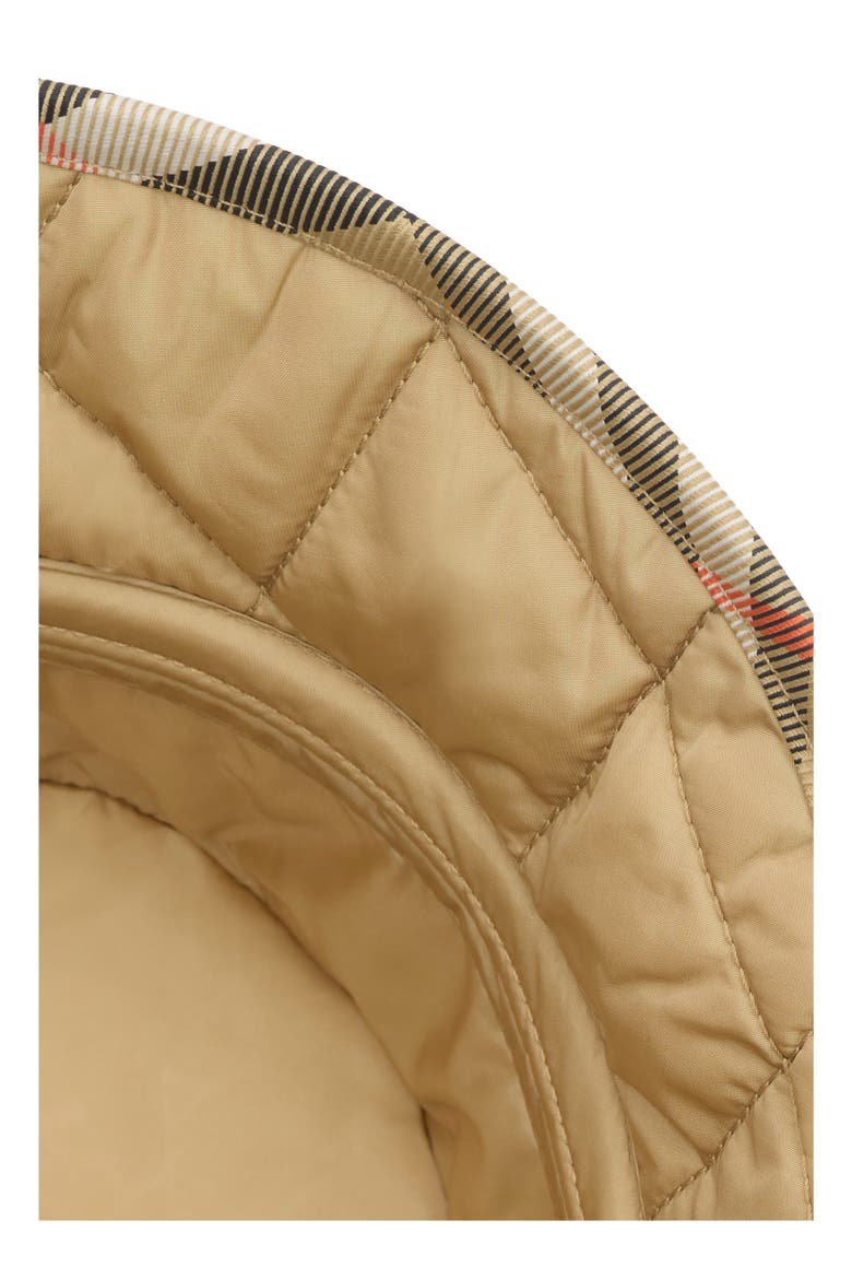 Quilted Horseshoe Bucket Hat, Alternate, color, Sand beige