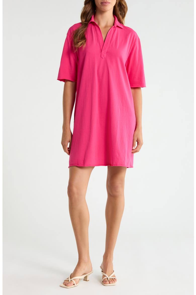 Cotton Polo Minidress, Main, color, ZNIA