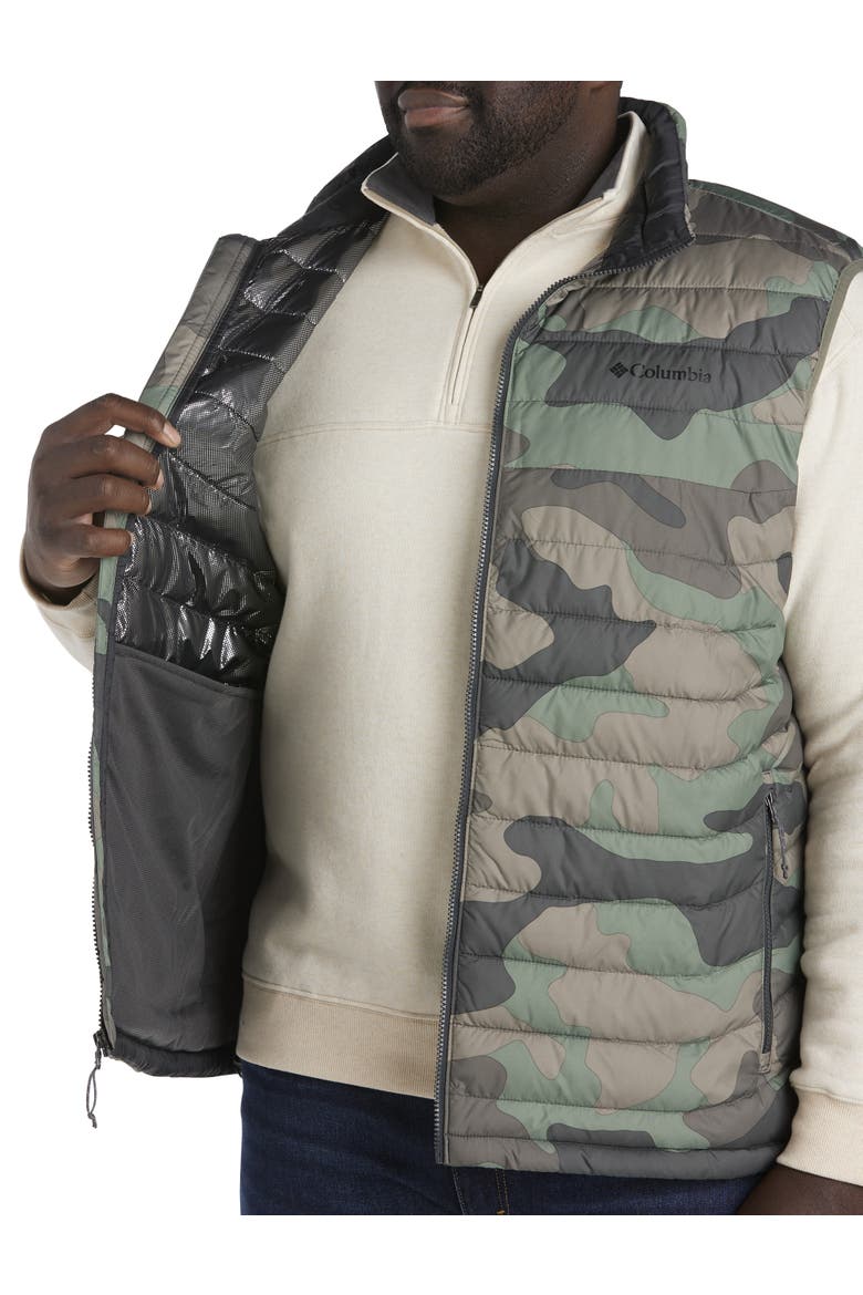 Big & Tall Powder Lite Quilted Vest, Alternate, color, GREEN