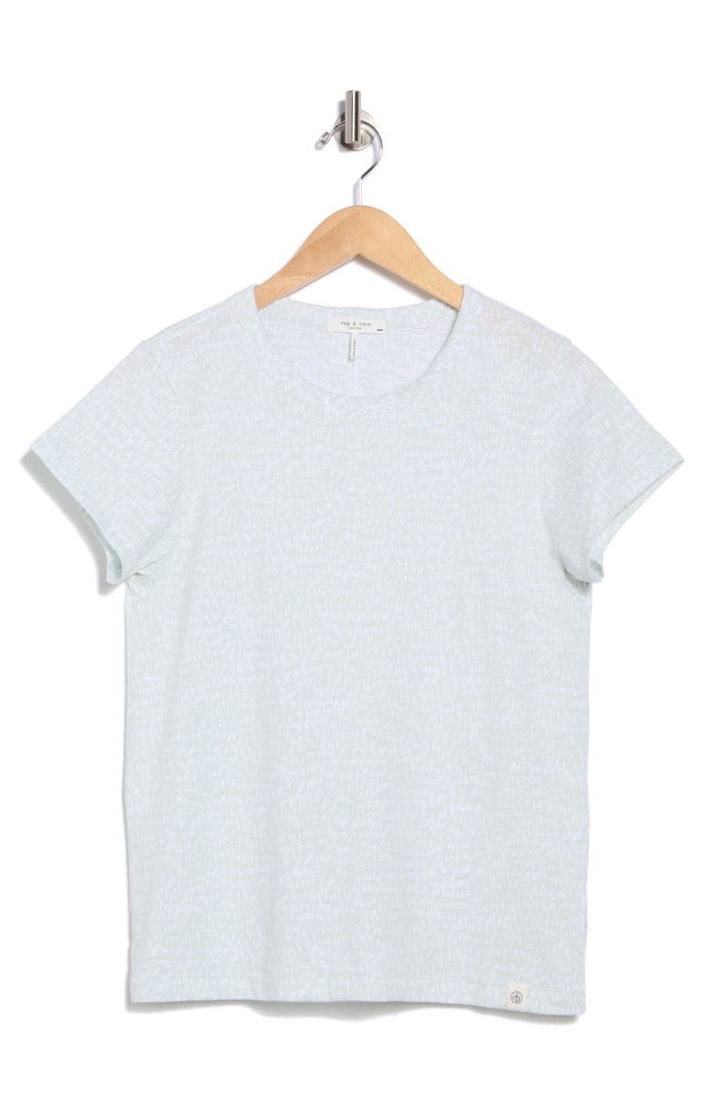 rag & bone Dot Pima Cotton T-Shirt, Alternate, color, Green Multi