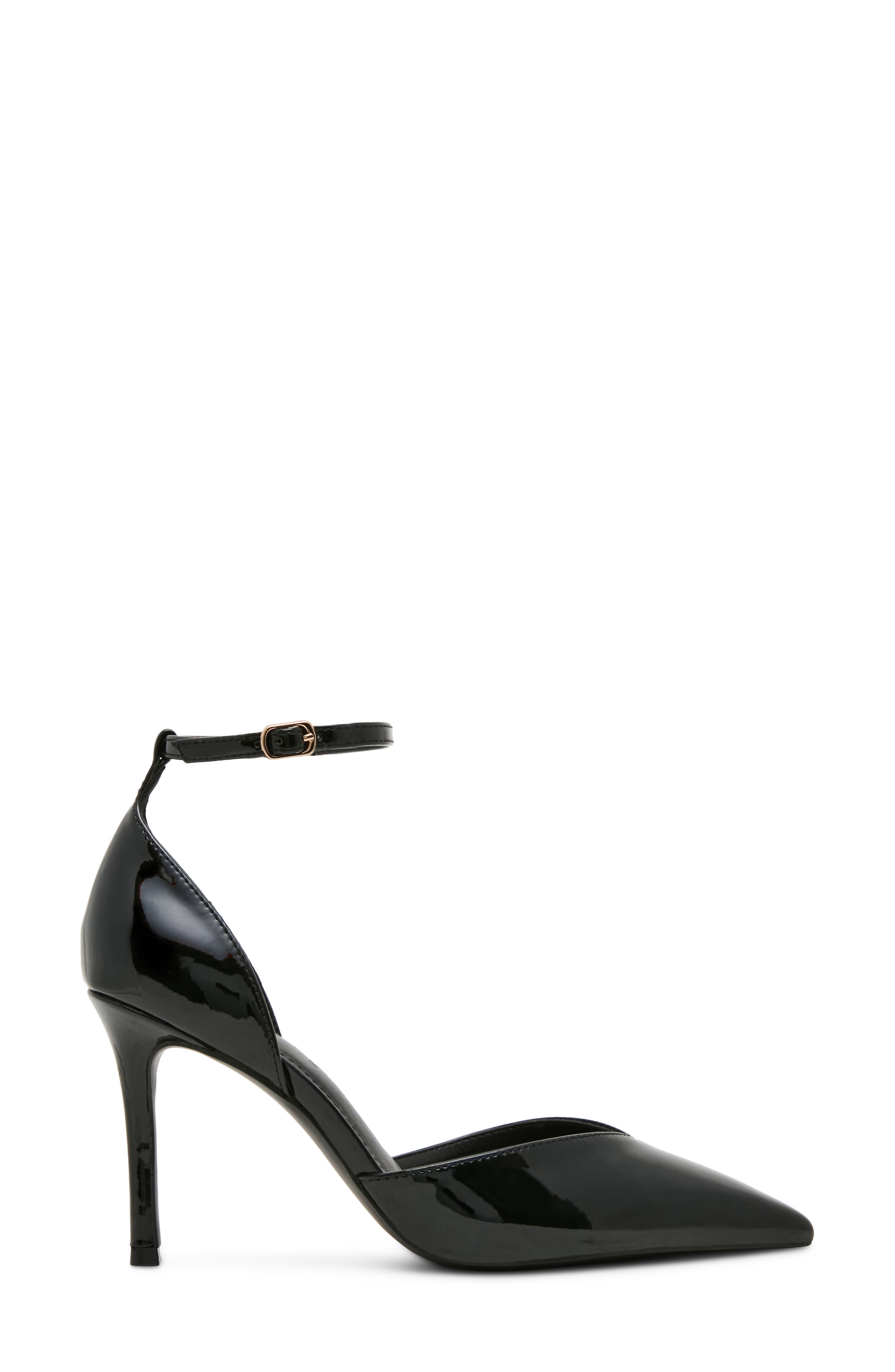 Karat Faux Leather Pump, Alternate, color, BLACK PATENT