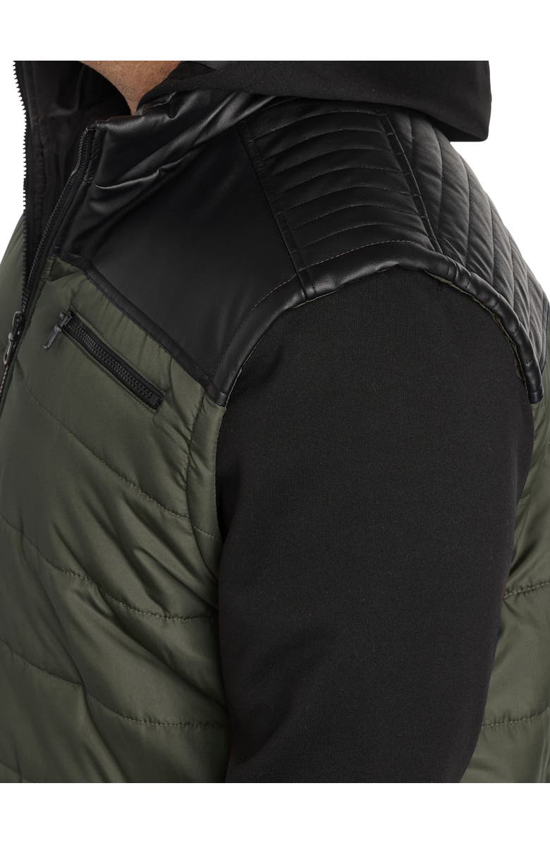 True Nation by DXL Big & Tall Vest Jacket, Alternate, color, Olive