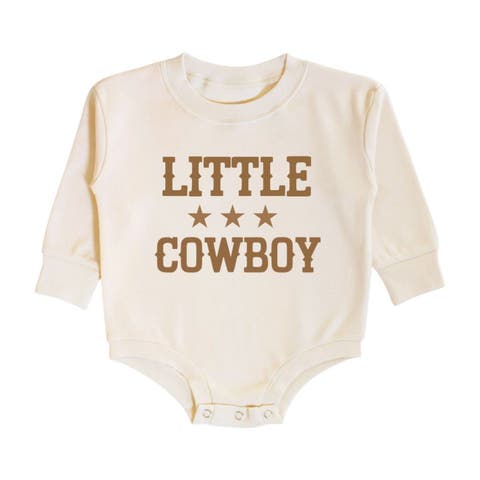 Little Cowboy Long Sleeve Romper (Baby)