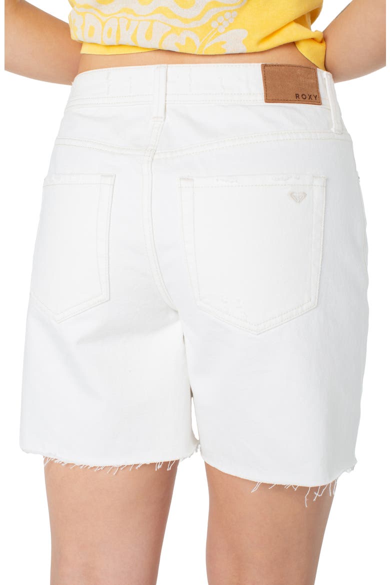 The Icon Denim Shorts, Alternate, color, SNOW WHITE VINTAGE DENIM WASH
