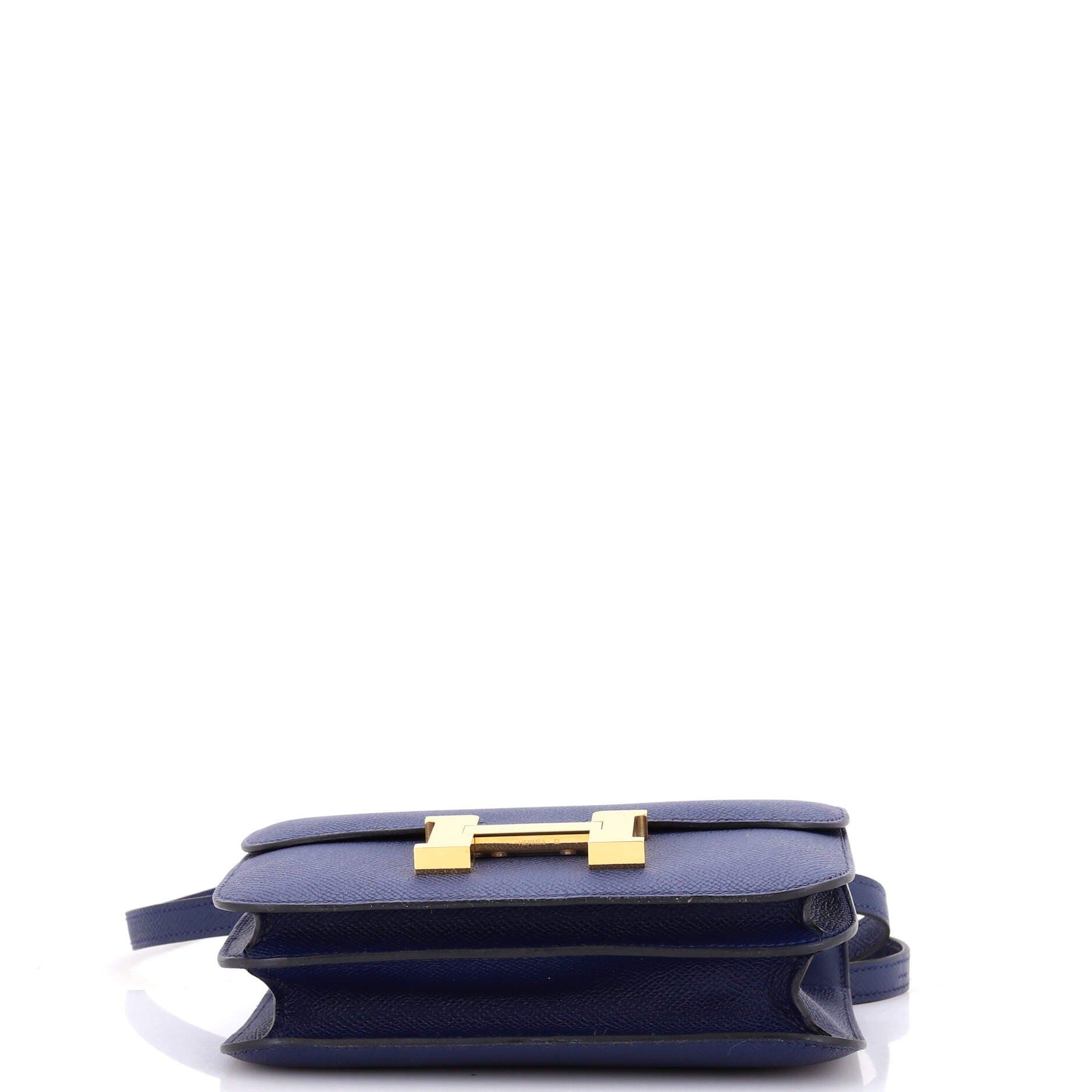 Constance NM Bag Epsom 18, Alternate, color, Bleu Navy