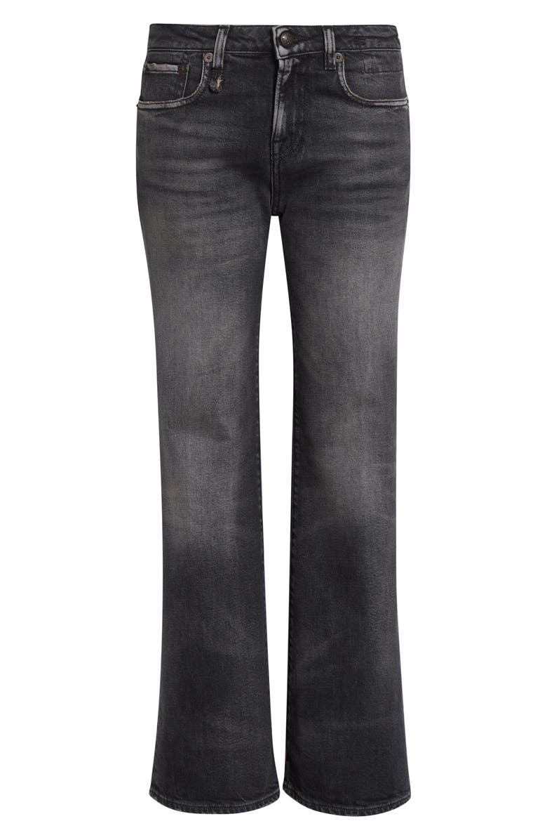 R13 Joan Kick Flare Jeans, Alternate, color, Essex Black Stretch