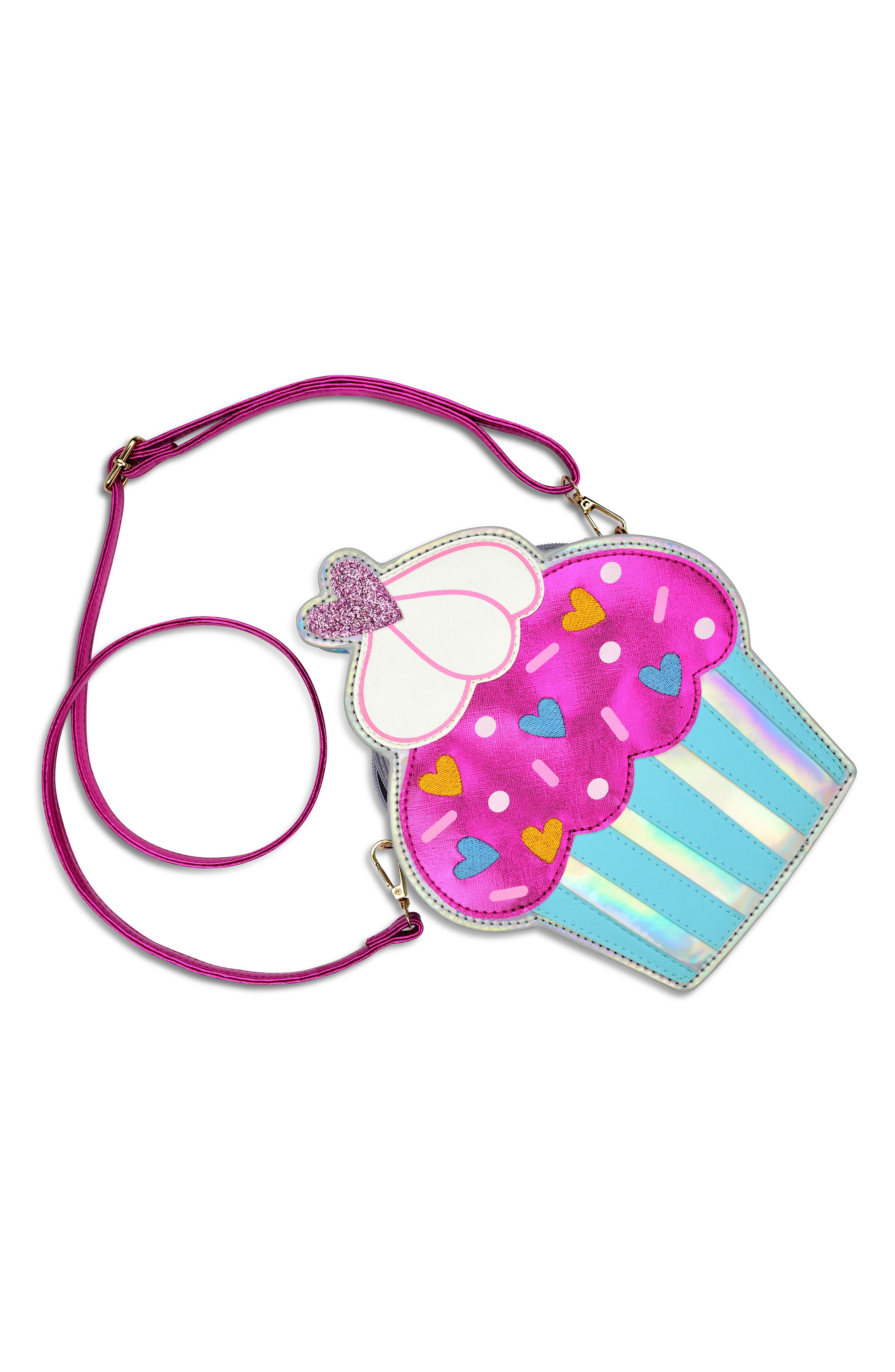 Iscream Kids' Cupcake Party Crossbody Bag, Alternate, color, Pink Multi