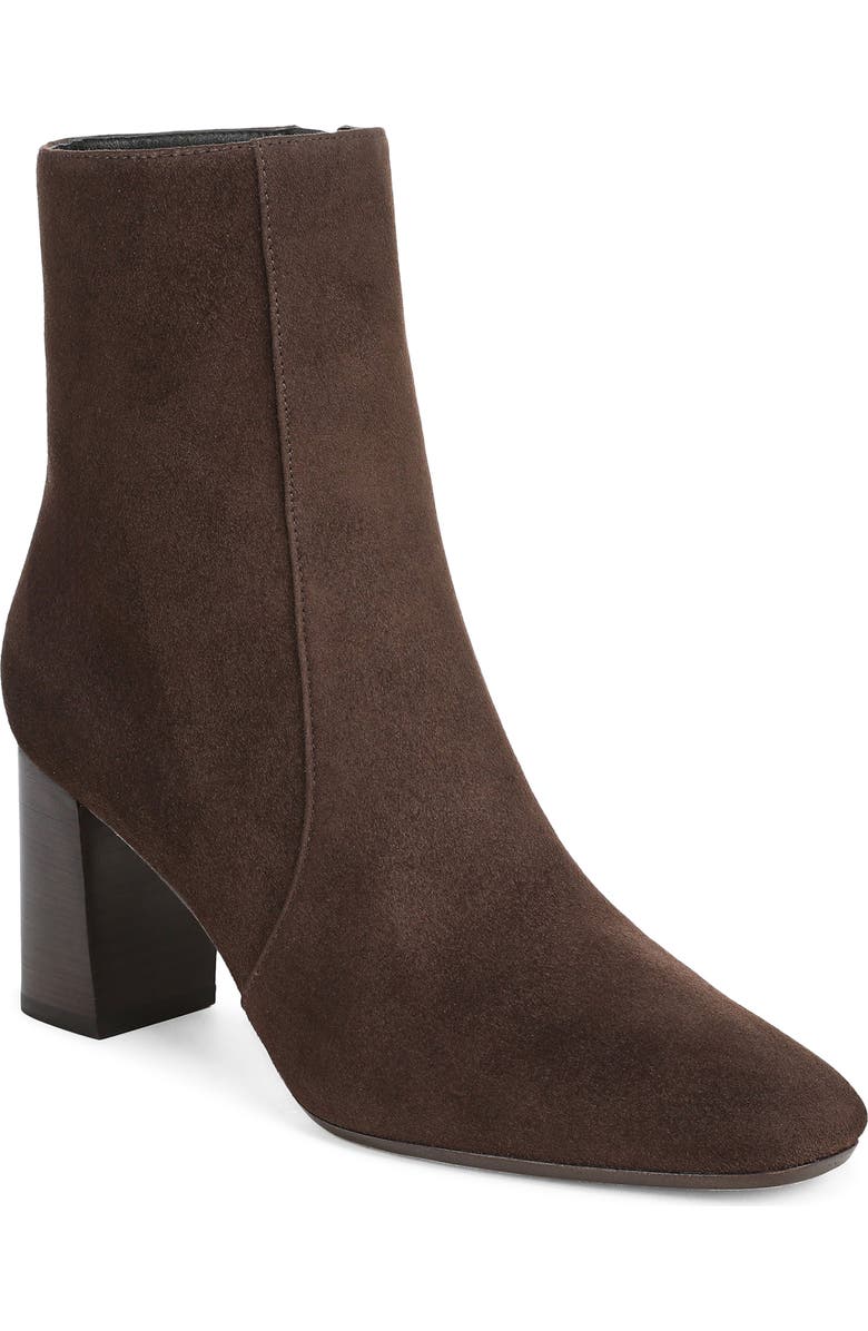 Veronica Beard Cassina Block Heel Bootie, Main, color, Espresso