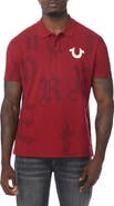 True Religion Shadow Print Polo