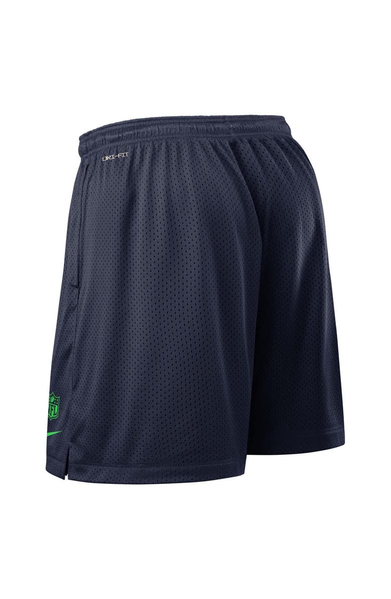 Nike Men's Nike College Navy Seattle Seahawks Sideline Reversible Performance Shorts, Alternate, color, College Navy
