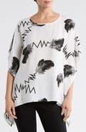 PATRIZIA LUCA Scribble Print Caftan Top