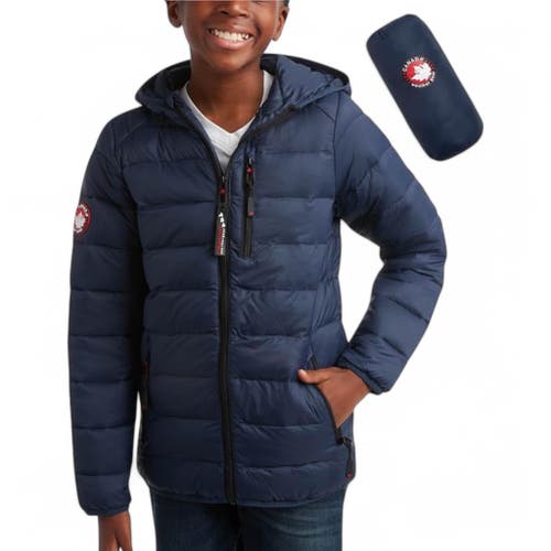 Canada Weather Gear Kids' Boys' Lightweight Packable Puffer Jacket In Blue