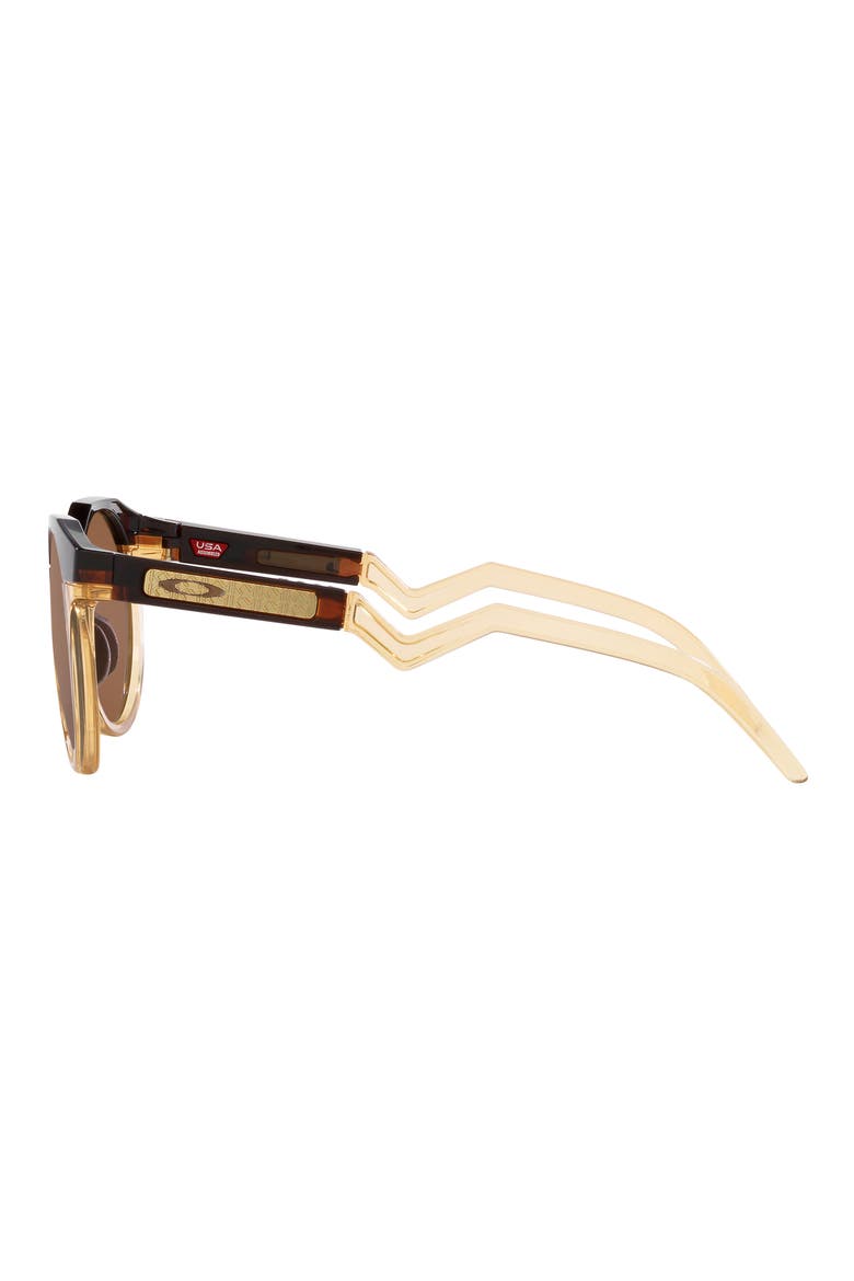 HSTN 52mm Irregular Sunglasses, Alternate, color, AMBER BROWN