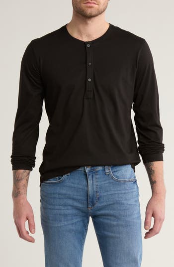 【MODERNIF】Slub Henley Neck Knit Loop_Weft-Super-Slub-Fabric-