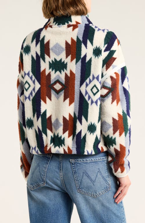 Marika Blair Faux Shearling Zip Jacket In Blue