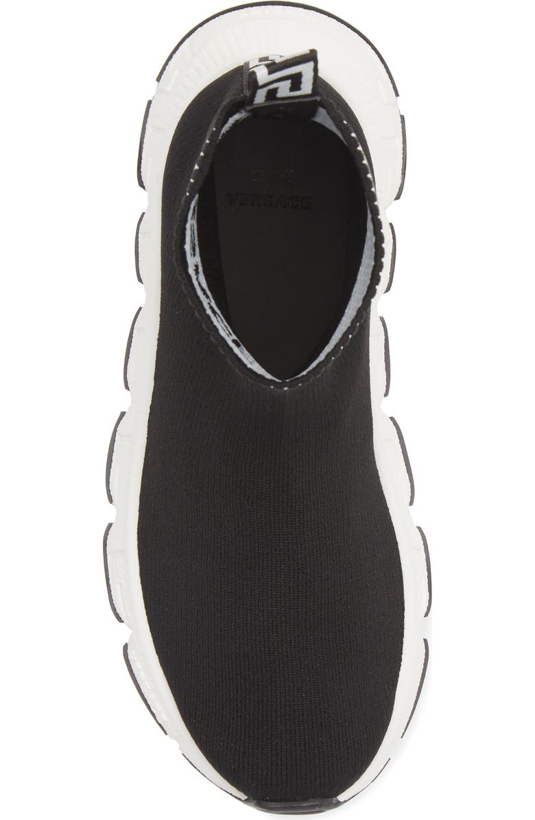 Versace Kids' Trigreca High Top Sock Sneaker, Alternate, color,