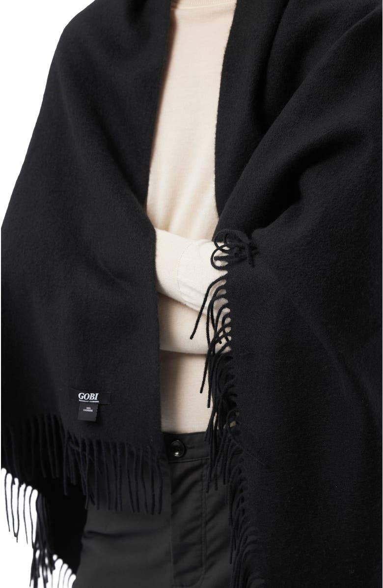 GOBI Mongolian Cashmere Medium Fringe Blanket, Alternate, color,
