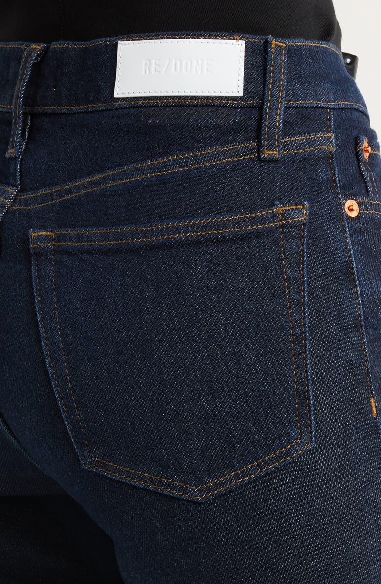 Re/Done Twisted Stove Pipe Jeans, Alternate, color, Dark Lady Blue