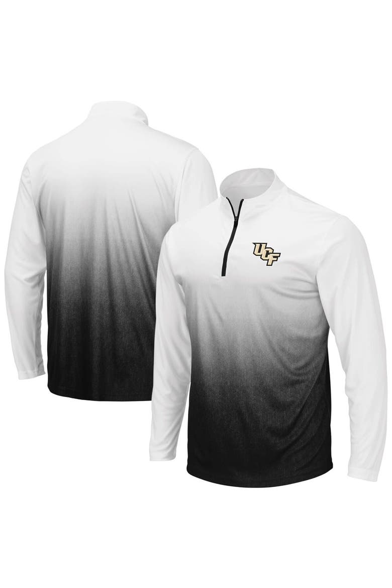 Men's Colosseum Gray UCF Knights Magic Team Logo Quarter-Zip Jacket, Alternate, color, Gray