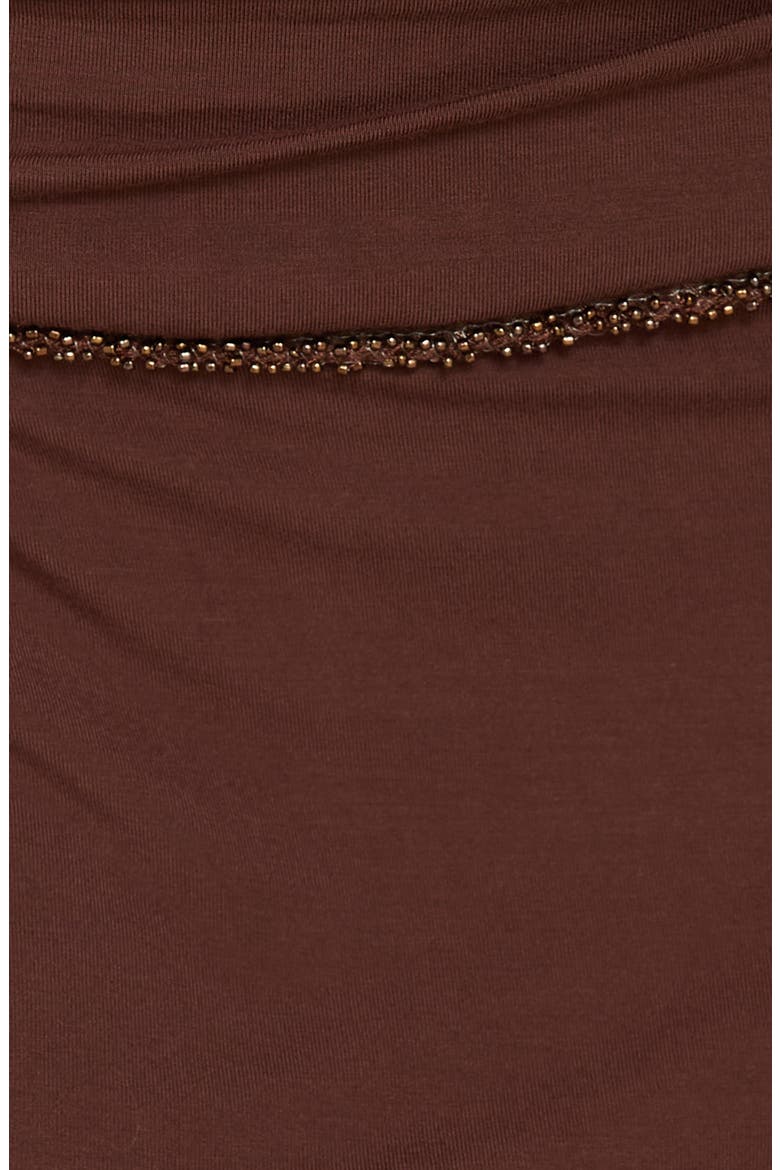 Jannelle Foldover Miniskort, Alternate, color, BROWN