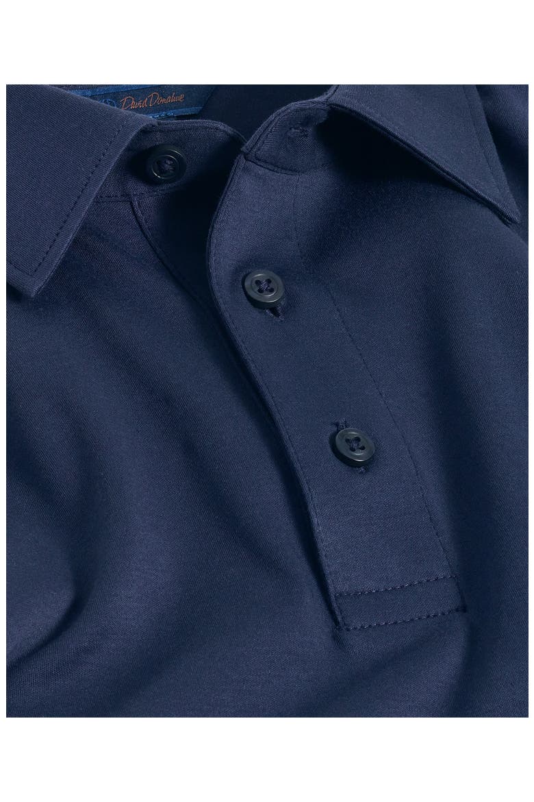 Solid Interlock Cotton Polo, Alternate, color, NAVY