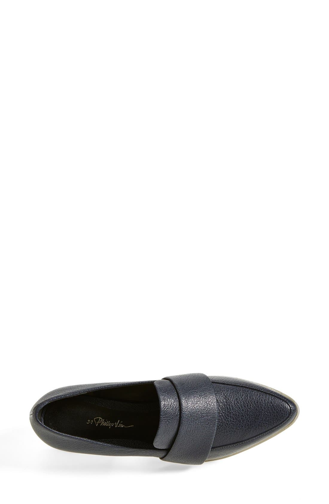 'Quinn' Loafer, Alternate, color, NAVY
